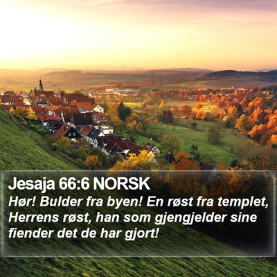 Jesaja 66:6 NORSK Bible Verse Image