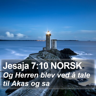 Jesaja 7:10 NORSK Bible Verse Image