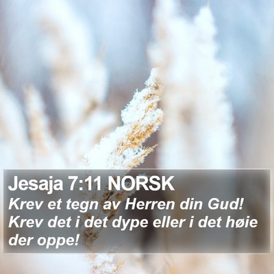 Jesaja 7:11 NORSK Bible Verse Image