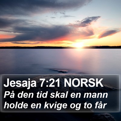 Jesaja 7:21 NORSK Bible Verse Image