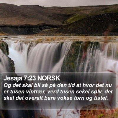 Jesaja 7:23 NORSK Bible Verse Image
