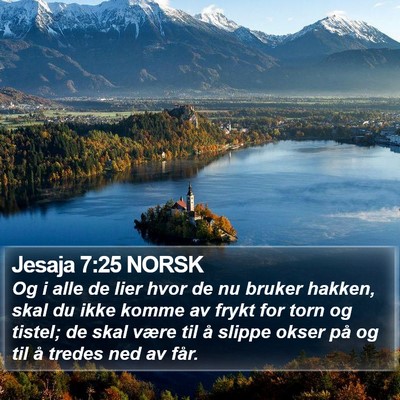 Jesaja 7:25 NORSK Bible Verse Image