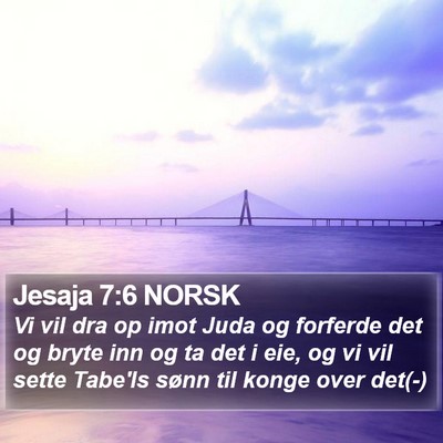 Jesaja 7:6 NORSK Bible Verse Image