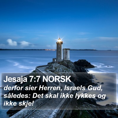 Jesaja 7:7 NORSK Bible Verse Image