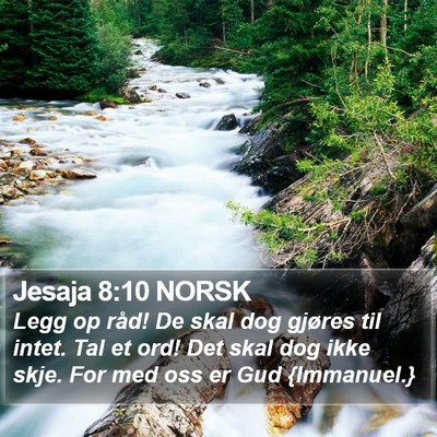 Jesaja 8:10 NORSK Bible Verse Image