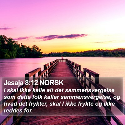 Jesaja 8:12 NORSK Bible Verse Image