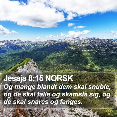 Jesaja 8:15 NORSK Bible Verse Image