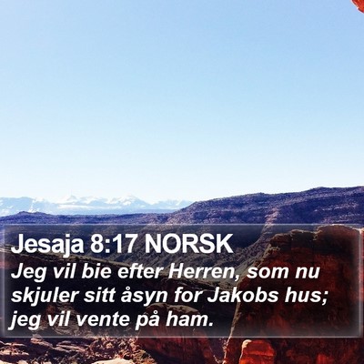 Jesaja 8:17 NORSK Bible Verse Image