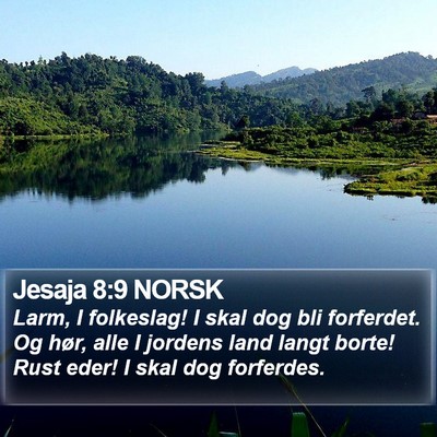 Jesaja 8:9 NORSK Bible Verse Image