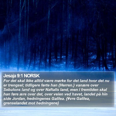Jesaja 9:1 NORSK Bible Verse Image