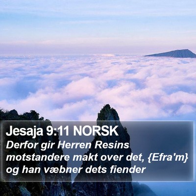 Jesaja 9:11 NORSK Bible Verse Image