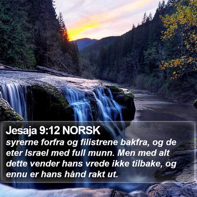 Jesaja 9:12 NORSK Bible Verse Image