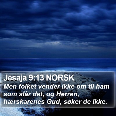 Jesaja 9:13 NORSK Bible Verse Image
