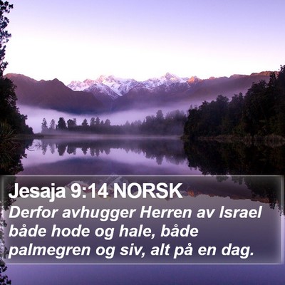 Jesaja 9:14 NORSK Bible Verse Image