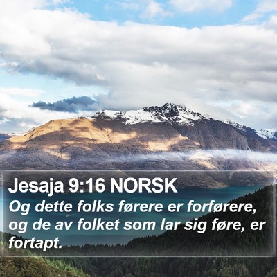 Jesaja 9:16 NORSK Bible Verse Image