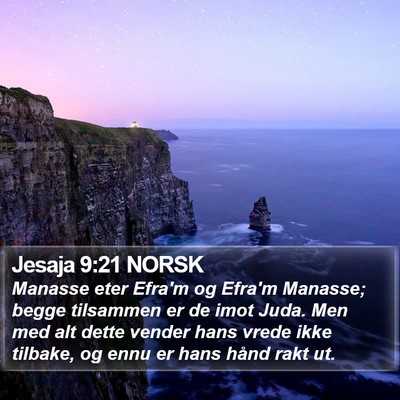 Jesaja 9:21 NORSK Bible Verse Image