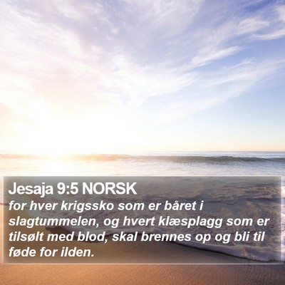 Jesaja 9:5 NORSK Bible Verse Image