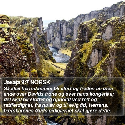 Jesaja 9:7 NORSK Bible Verse Image