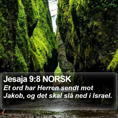 Jesaja 9:8 NORSK Bible Verse Image