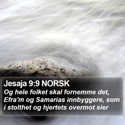 Jesaja 9:9 NORSK Bible Verse Image