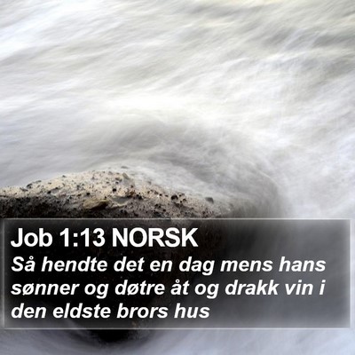 Job 1:13 NORSK Bible Verse Image