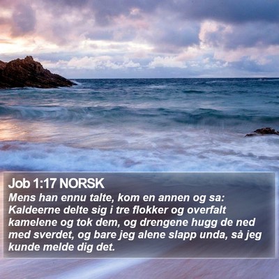 Job 1:17 NORSK Bible Verse Image