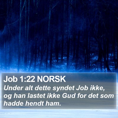 Job 1:22 NORSK Bible Verse Image