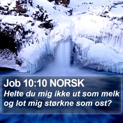 Job 10:10 NORSK Bible Verse Image