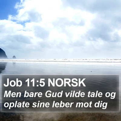 Job 11:5 NORSK Bible Verse Image