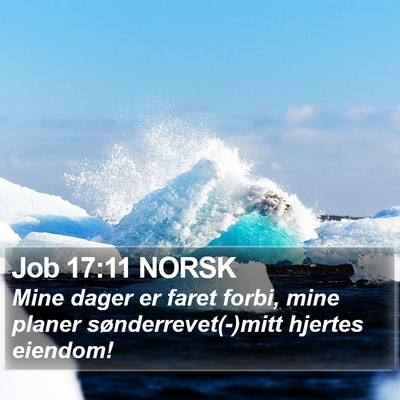 Job 17:11 NORSK Bible Verse Image