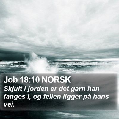 Job 18:10 NORSK Bible Verse Image