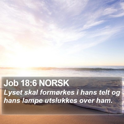 Job 18:6 NORSK Bible Verse Image