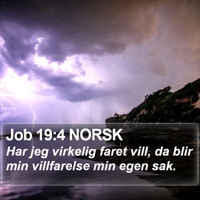 Job 19:4 NORSK Bible Verse Image