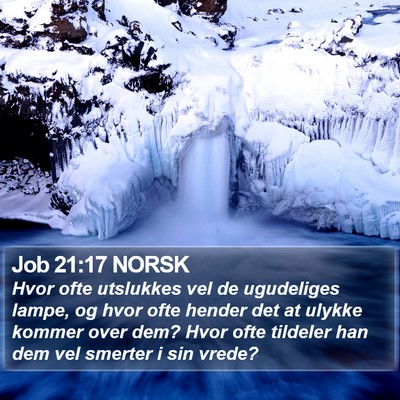 Job 21:17 NORSK Bible Verse Image