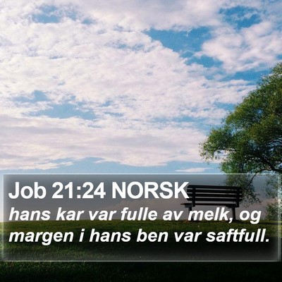 Job 21:24 NORSK Bible Verse Image
