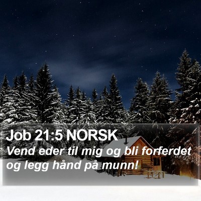 Job 21:5 NORSK Bible Verse Image
