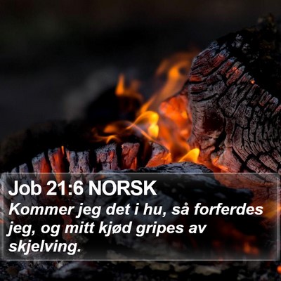 Job 21:6 NORSK Bible Verse Image