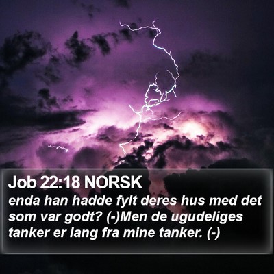 Job 22:18 NORSK Bible Verse Image