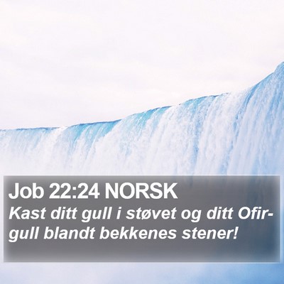 Job 22:24 NORSK Bible Verse Image