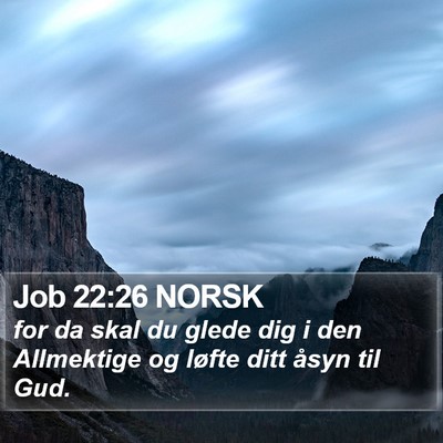 Job 22:26 NORSK Bible Verse Image