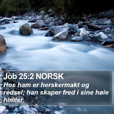 Job 25:2 NORSK Bible Verse Image