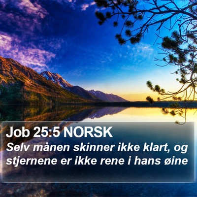 Job 25:5 NORSK Bible Verse Image