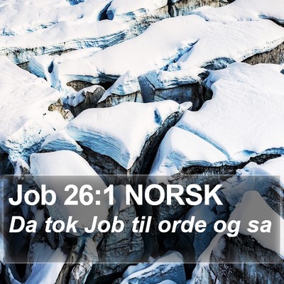Job 26:1 NORSK Bible Verse Image