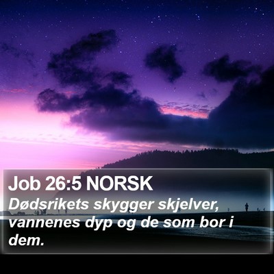 Job 26:5 NORSK Bible Verse Image