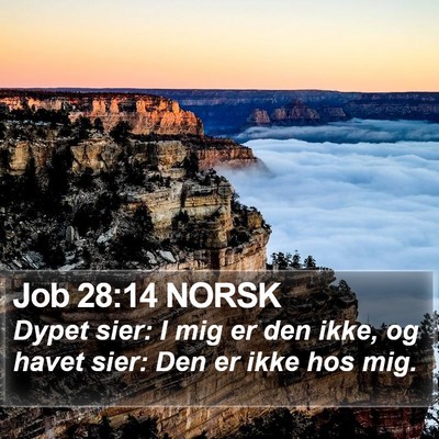 Job 28:14 NORSK Bible Verse Image