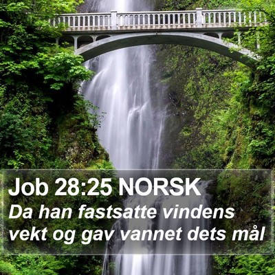 Job 28:25 NORSK Bible Verse Image