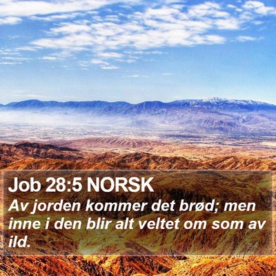 Job 28:5 NORSK Bible Verse Image