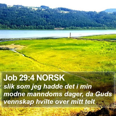 Job 29:4 NORSK Bible Verse Image