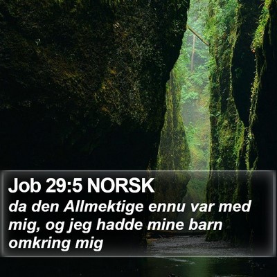 Job 29:5 NORSK Bible Verse Image