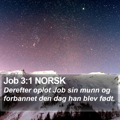 Job 3:1 NORSK Bible Verse Image